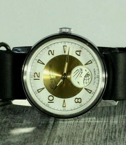 NEU! Armbanduhren POBEDA SPUTNIK 33 mm Vintage sowjetisch mechanisch Herren UdSSR - Bild 9 von 12