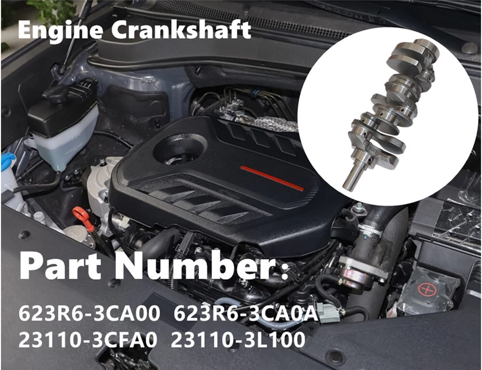 Cigüeñal 623R63CA0A para Hyundai Santa Fe 2013-16 Azera 2017-22 Kia Sorento Foto 2 de 4