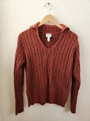 Veste Capuche Vintage St Johns Bay En Laine Rouge Taille XL - Boutonnée
