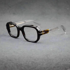 Acetate Thick Vintage Eyeglass Frames Hand Made Square Glasses Frames Unisex
