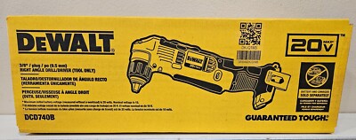New DeWalt 20v Max Cordless 3/8'' Right Angle Drill/Driver DCD740B 90 Degree 2025