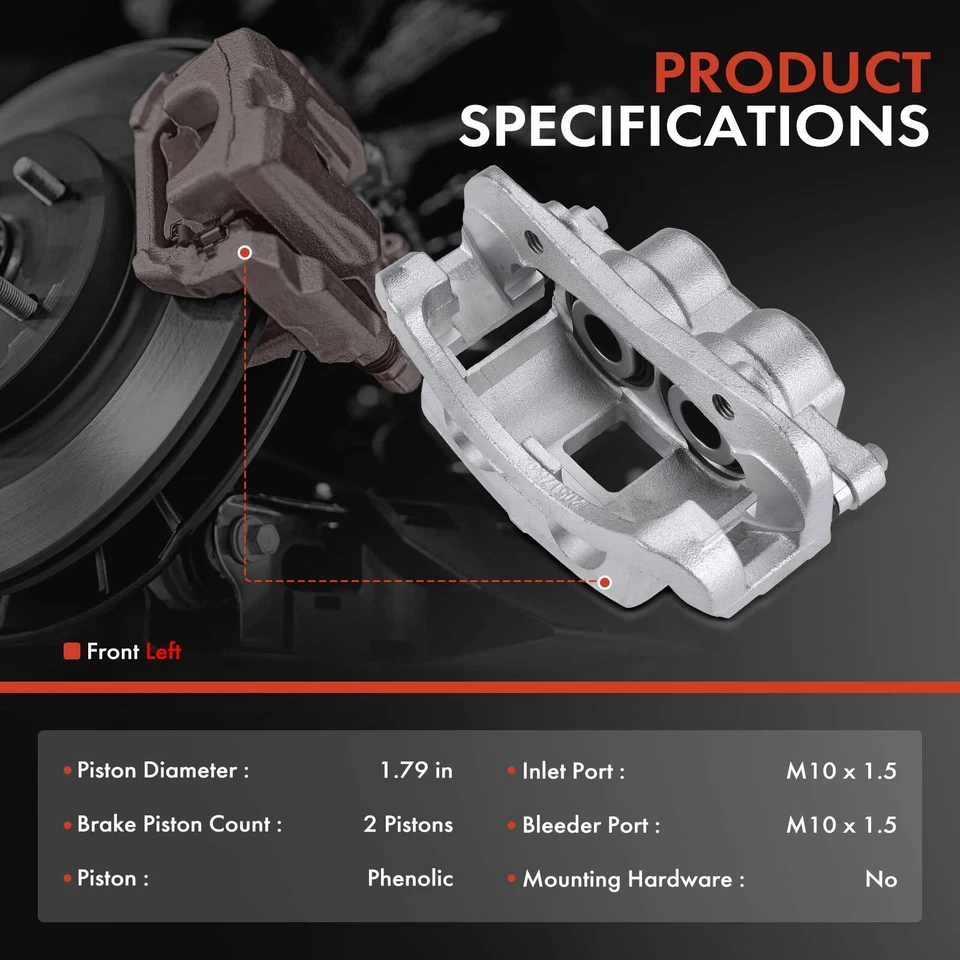 Pinza de freno delantera izquierda para Isuzu i-290 i-350 i-370 Colorado GMC Canyon G6 Foto 2 de 4