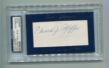 2010 HA In Memory Of - JEFF PFEFFER - Cut Autograph BROOKLYN DODGERS  PSA #d9/15