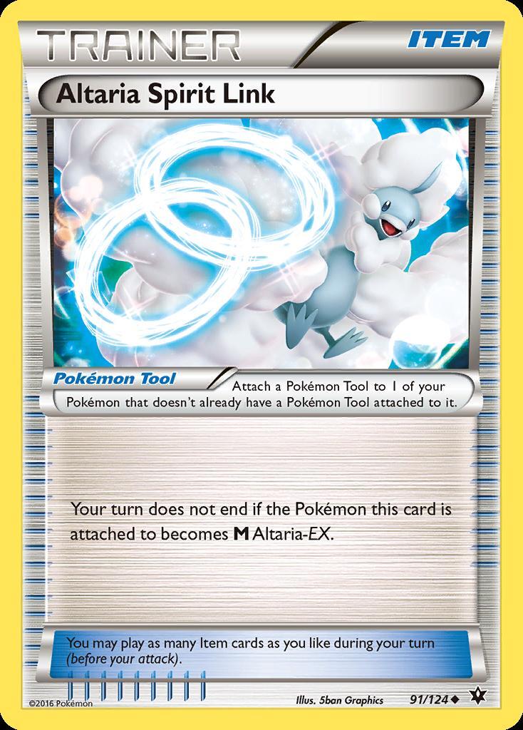 Pokemon Altaria Spirit Link (91/125) Fates Collide LP