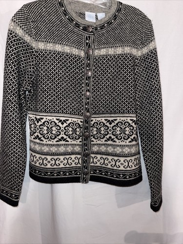 petite small ski sweater button down | eBay