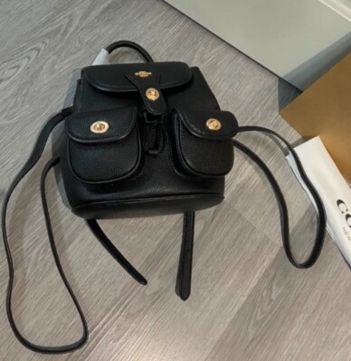 COACH Hadley Backpack Black CBH09 Outlet NEW | eBay