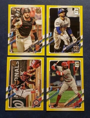 2021 Topps Series 1 / Topps Series 2 YELLOW Border  You Pick - 2 Card Minimum