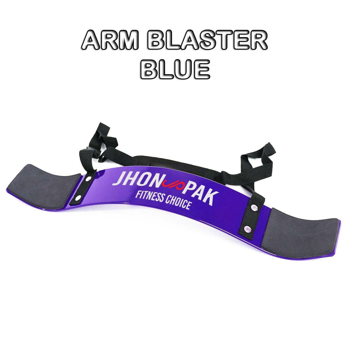 Bicep Arm Blaster Thick Aluminum Support Bicep Curl Isolator W/Contoured, Padded Edges Adjustable Bicep Bo