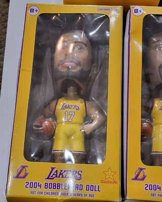 【れあ】コービー　シャック　ボブルヘッド　フィギュア　LA　2004　ASG 2004 Los Angeles Lakers Carl's Jr Bobblehead Collection Complete 5