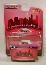 1973 '73 CADILLAC COUPE DEVILLE PINK LOWRIDER EDITION GREENLIGHT 2022 MIJO