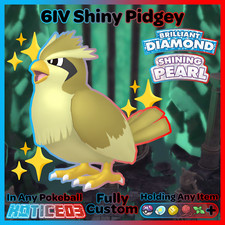✨ Shiny PIDGEY 6IV ✨ Pokemon Brilliant Diamond and Shining Pearl lv1 +MasterBall