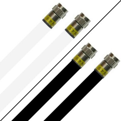 Cabelcon F-6-TD 4.9 Satkabel Antennenkabel 6-15 Meter 135dB HD 4K 8k HQ 7mm