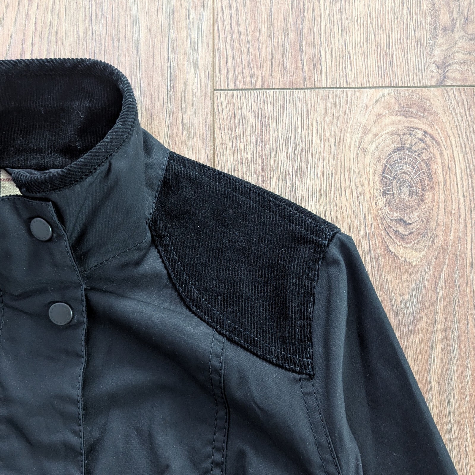 BARBOUR Isleham Wax Women's Jacket Black British Style Waxed Cotton image 4