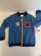 Kids Toddler Sz. 3T Disney Mick & Minn. Sweatshirt Jacket New