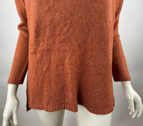 Rouje Paris V-neck Sweater Women S NWT $250 Long Sleeve Pullover Stretch Brown - Picture 6 of 11