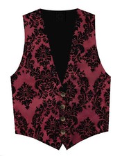Victorian Vagabond Steampunk Gothic Western Brocade Men's Vest