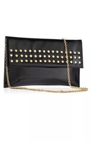 gold studded clutch