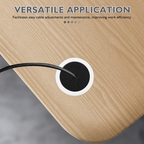 10 Pcs Boîte De Câblage Bureau Cache Passe-câbles Œillet Flexible - Afbeelding 8 van 12