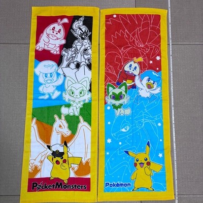 Pokémon Sports Towels 2pcs 約40x110cm Unused Character Towels