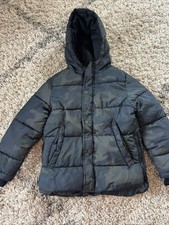 Zara Boys Camo Puffer Jacket Coat Size 8