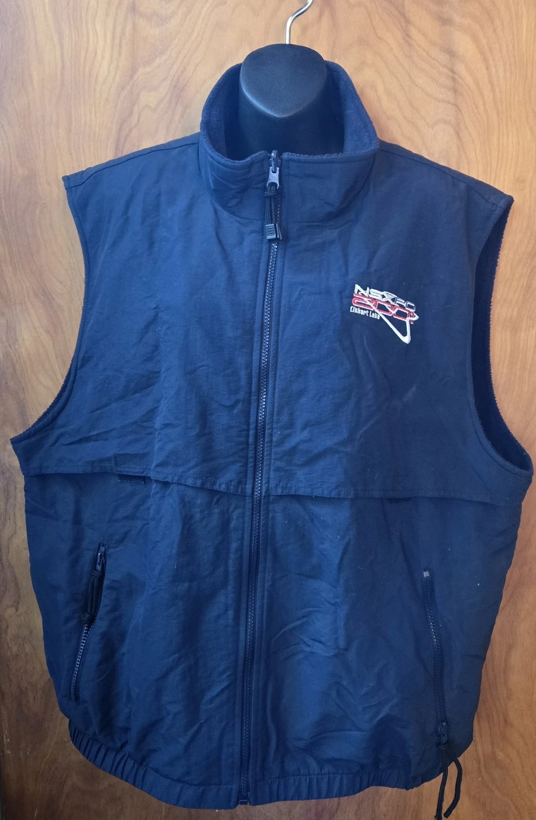NSXCA Acura NSX Club Of America Reversible Fleece Logoed Vest Navy Blue Elkhart  image 10