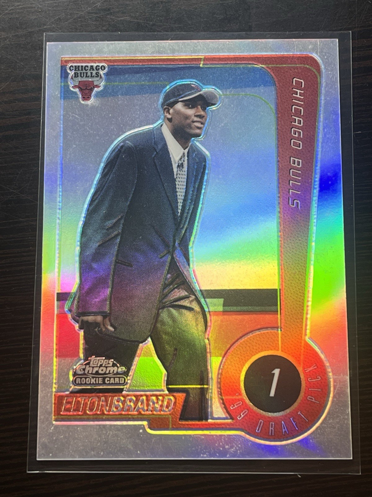 Elton Brand 1999-00 Topps Chrome Refractor Rookie Chicago Bulls RC #115
