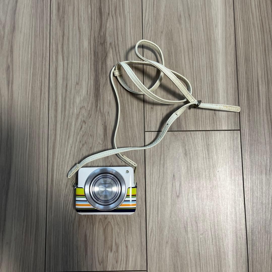 Canon PowerShot N Compact Digital Camera White Yellow Stylish