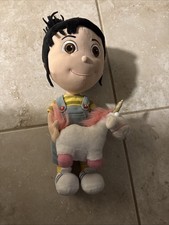 Despicable Me MINION MAYHEM Agnes Doll 16" Tall Plush Stuffed Doll With Unicorn