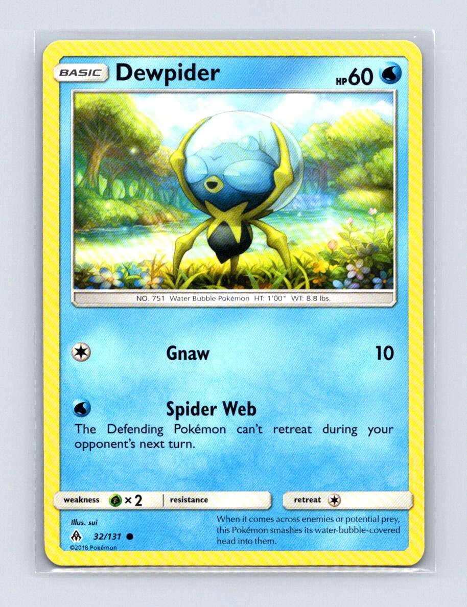 Dewpider 32/131 Common Forbidden Light Pokemon Lightly Played