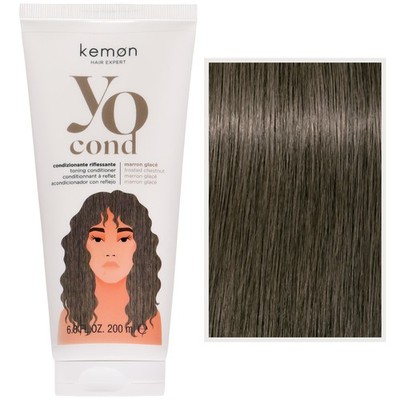Kemon Yo Cond Marron Glace Farb-Conditioner Kastanie 200ml für alle Haartypen
