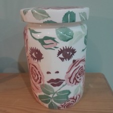 Emma Bridgewater Beautiful Roses Large Jam Jar With Lid RARE