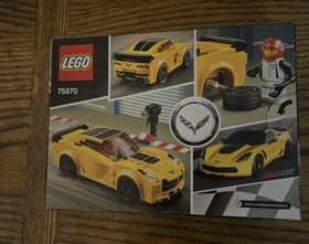 LEGO SPEED CHAMPIONS: Chevrolet Corvette Z06 (75870) New in sealed box Retired