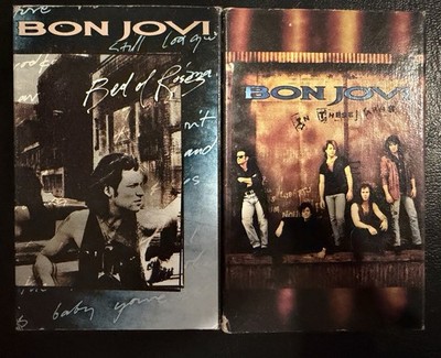 Bon Jovi Bed of Roses Single Cassette Single & In These Arms : Lot Of 2