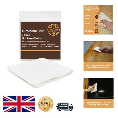 Vielseitige fusselfreie Tücher zum Polieren & Polieren - 3er Pack ideal für Holz