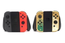 Lot Of 2 Nintendo Switch Joy Con Controller With Joy Con Grip - Free Shipping