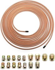 25Ft of 3/16 Brake Line Kit - Includes 16 Inverted Flare Brake Line Fittings - Z