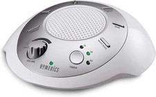 Homedics SoundSleep White Noise Machine, Silver, Small Travel Device with 6 Rela
