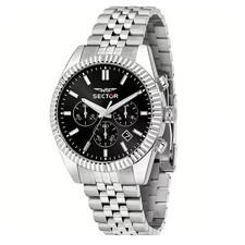 Orologio Uomo Sector 240 R3273640001 Cronografo Acciaio Jubilee Nero