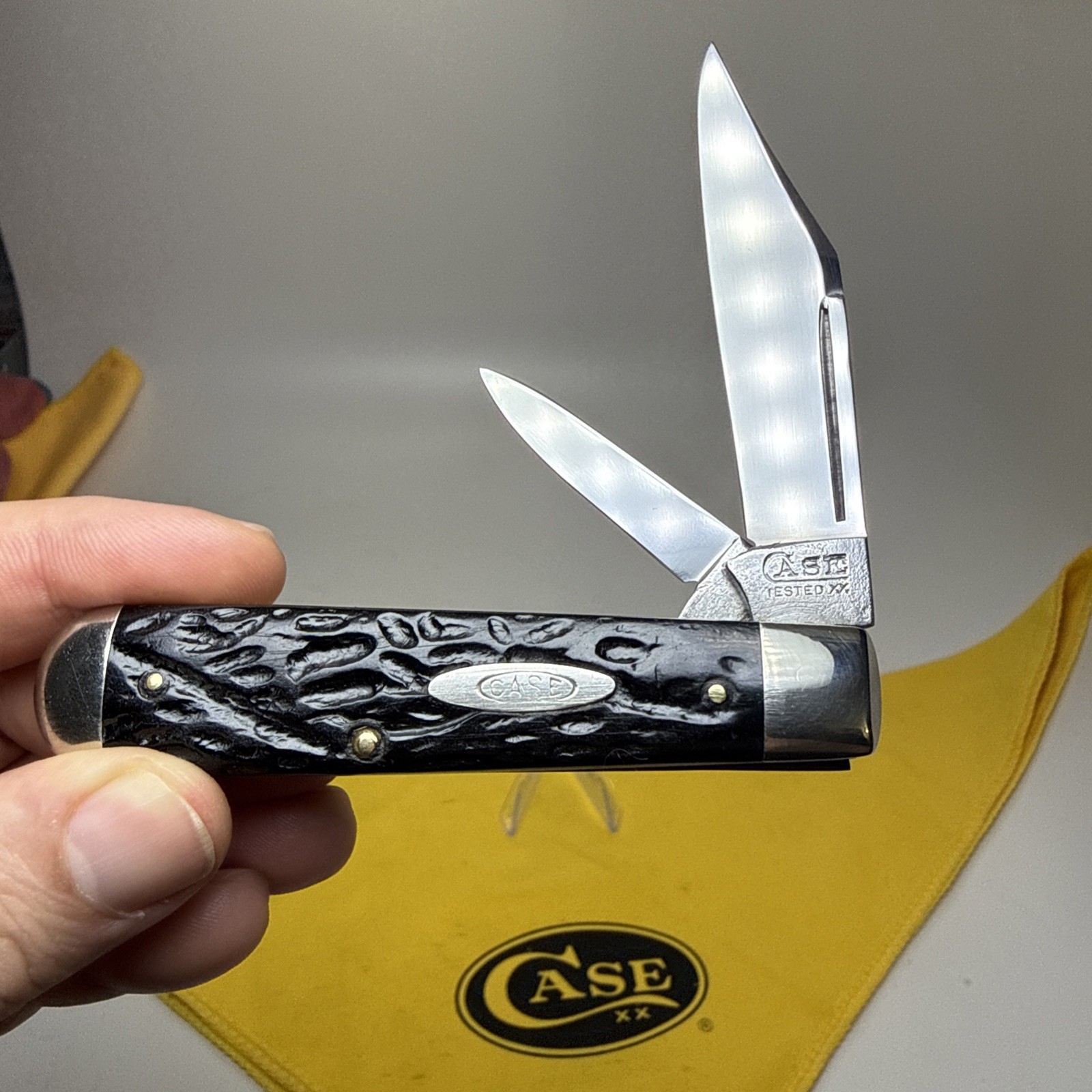 vintage Case Tested Knife 1920-1940 rough Black Nice Condition 6231
