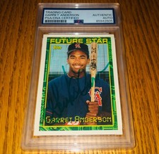Garret Anderson 1994 Topps #84 Signed Rookie Card Auto PSA RIP RARE. rookie card picture