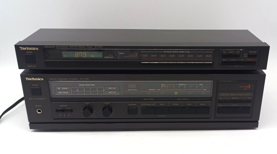 Technics Stereo Integrated Amplifier SU-V95 & Technics Am/Fm Tuner