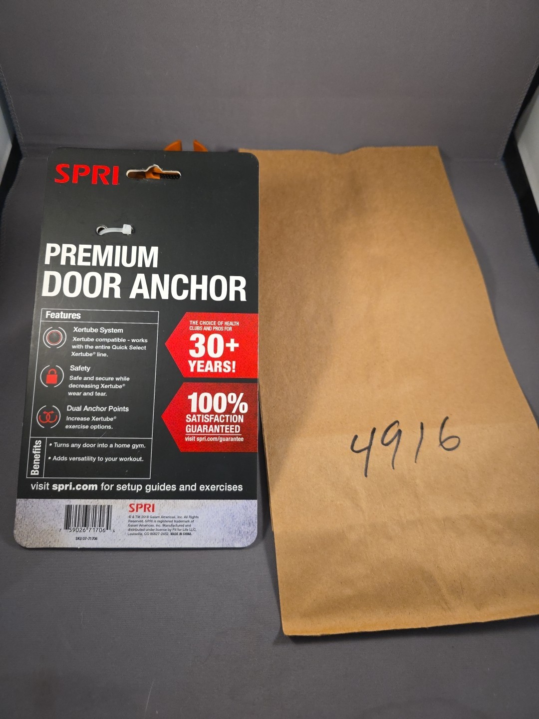 SPRI Premium Door Anchor For Quick Select System Xertube System Brand New