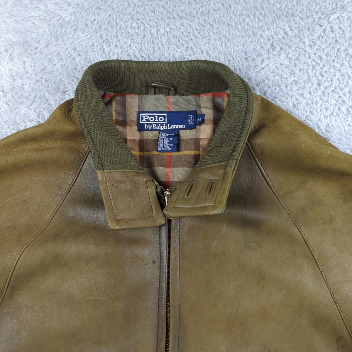 ジャケット・アウター 90s Polo Ralph Lauren suede jacket Msize Vintage Polo Ralph Lauren Suede Harrington Jacket Mens XL