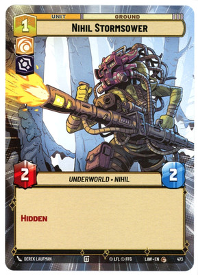 Nihil Stormsower (Hyperspace) - 473 - A Lawless Time LAW - Star Wars SWU - NM/M