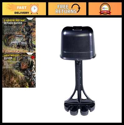 3-Arrow Instant Detach Quiver - 3 Mounting Positions, Under-Mount Bracket Includ