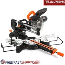 9.5-Amp Sliding Compound Miter Saw W/ LED Guide & Dust Collection System New