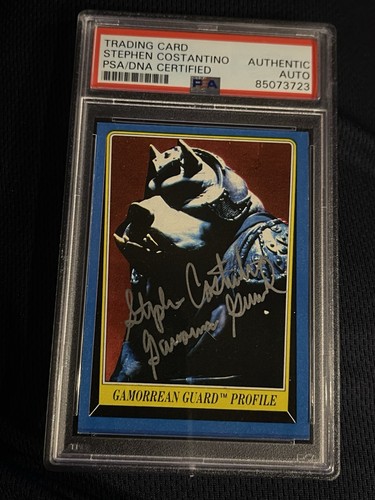 Star Wars Vintage Topps 1983 Card Stephen Costantino Gamorrean Guard PSA Slabbed