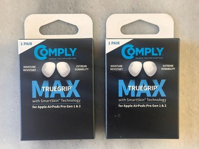 Comply TrueGrip MAX Earbud Tips for Apple Airpods  Size LARGE - 2 PAIR