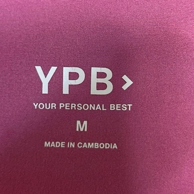 Abercrombie & Fitch YPB Rosa tiro alto ropa deportiva yoga tobillo leggings M Foto 4 de 4