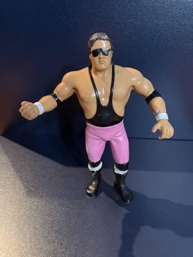 WWF Bret Hitman Hart Rubber Titan Sports LJN Wrest...